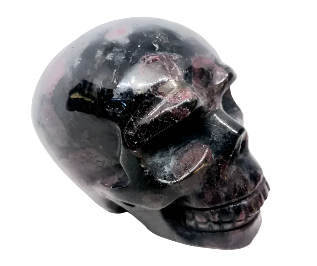 3.4lbs Firework Garnet Crystal Skull