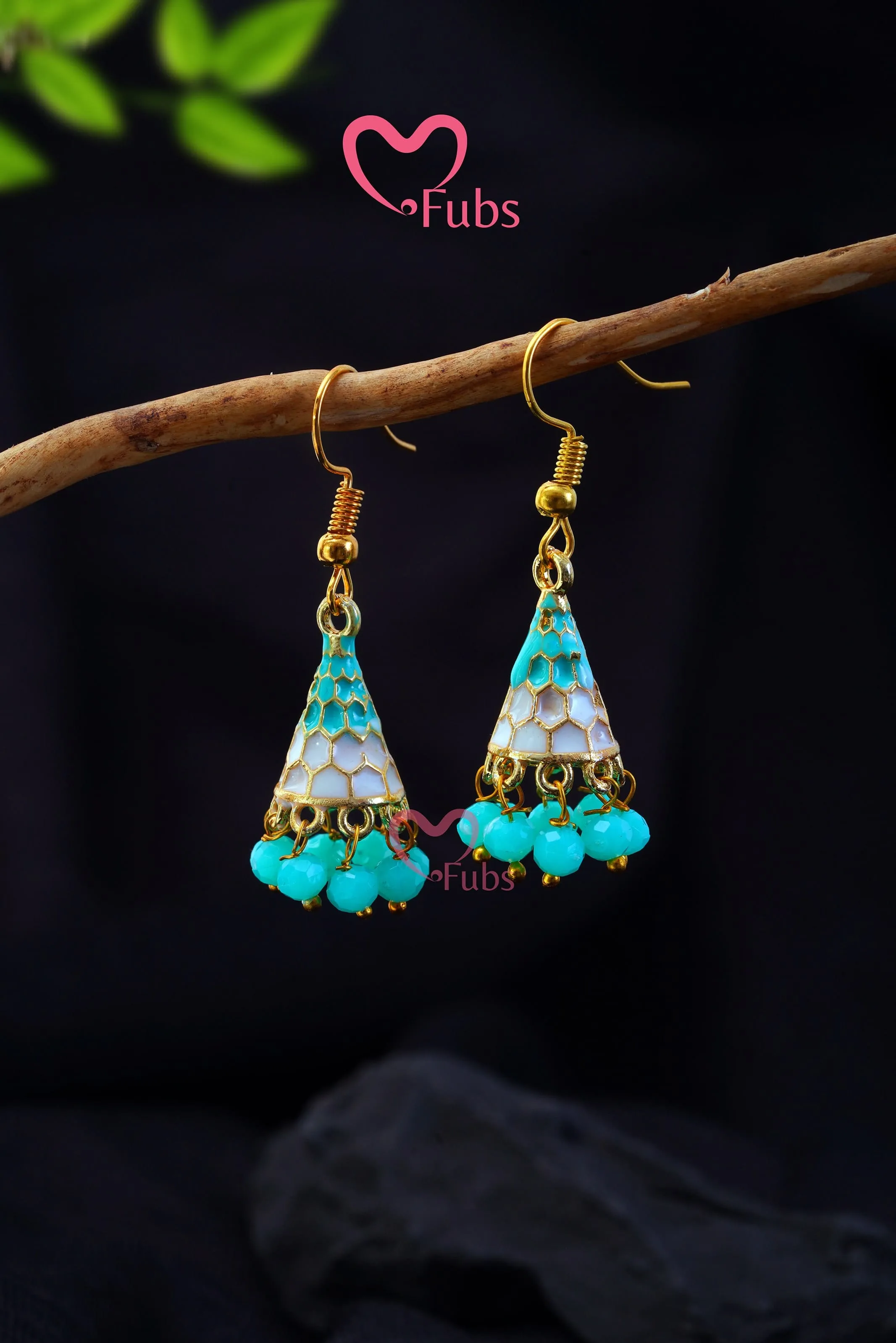 Beaded Cone Elegance Earring