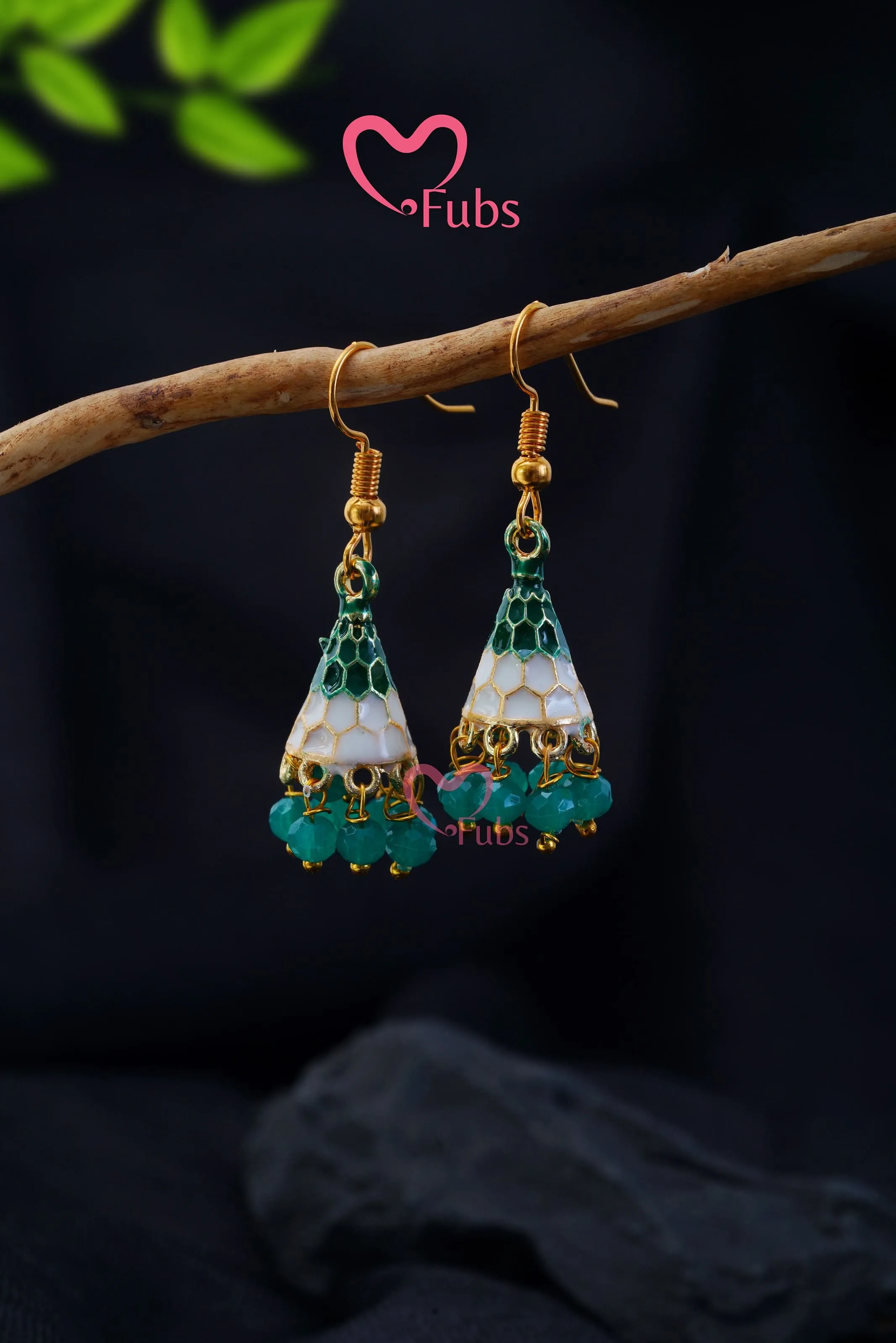 Beaded Cone Elegance Earring