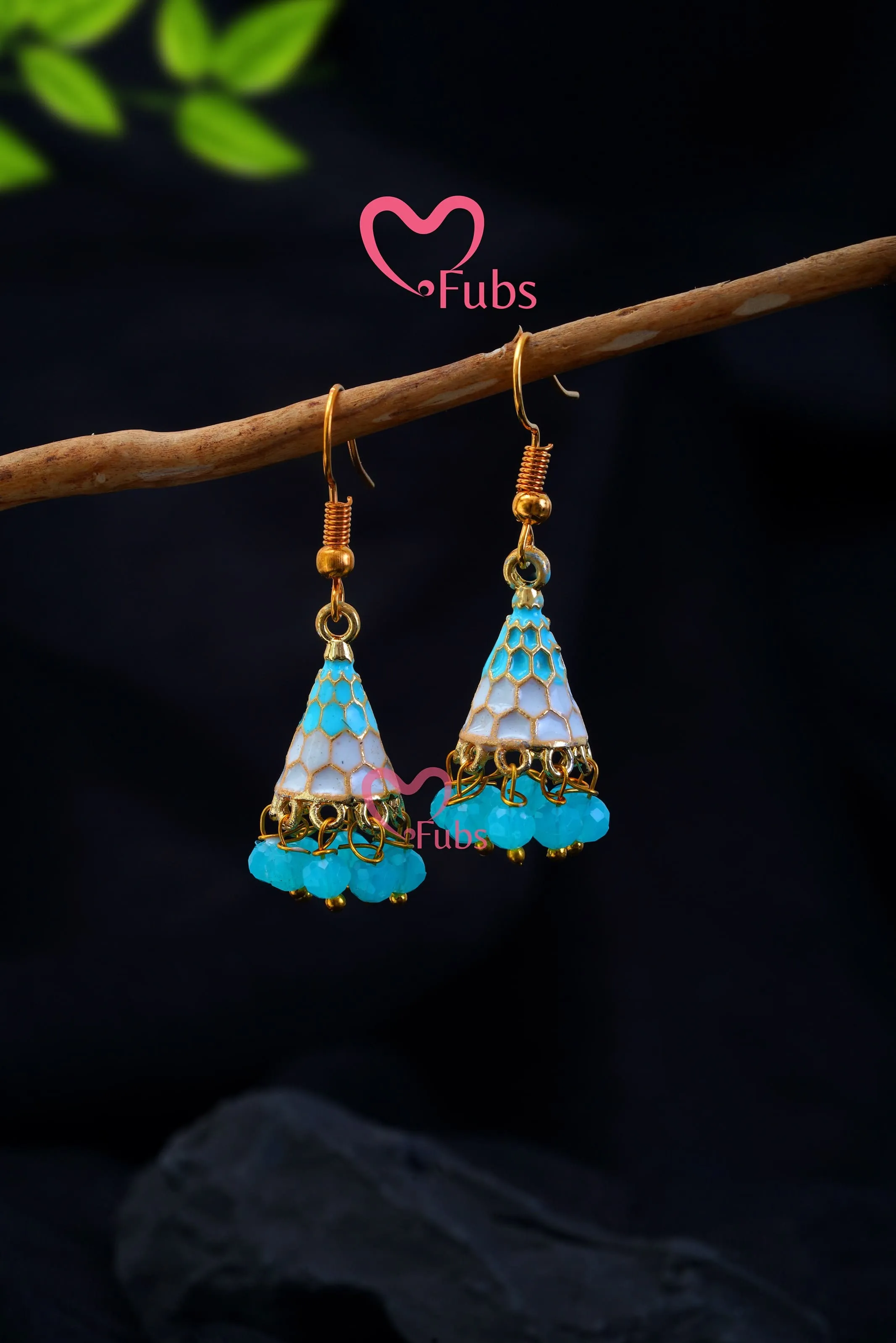 Beaded Cone Elegance Earring