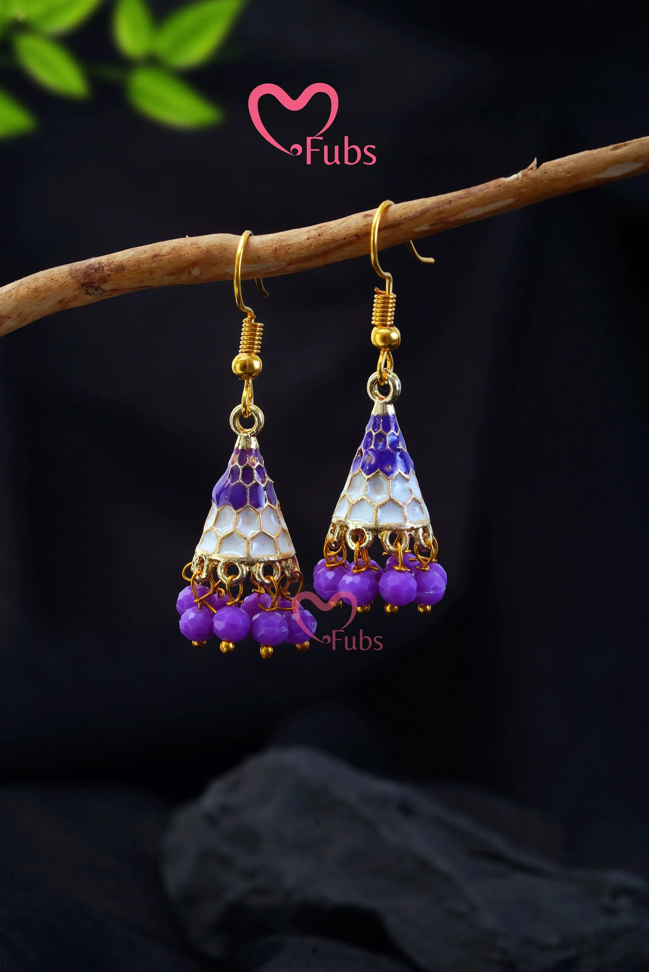 Beaded Cone Elegance Earring