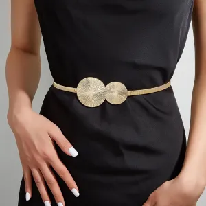 Chic Golden Metal Belt Elegant Waist Chain for Women