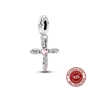 Diamante Cross Charm