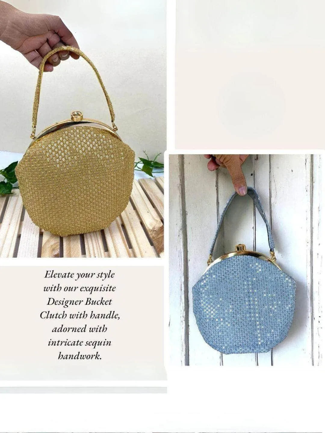 Exquisite Bucket Sequin Bags