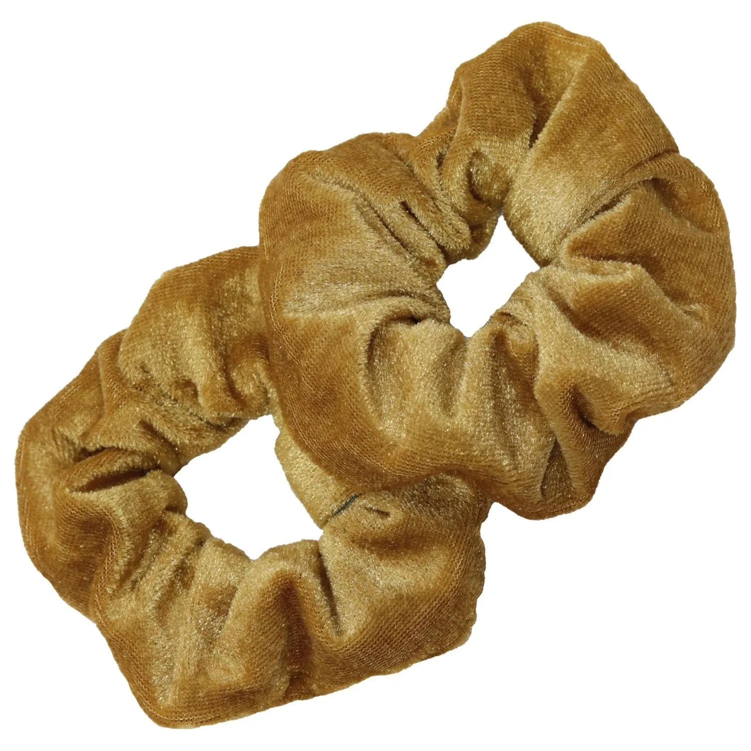 Gold Velvet Scrunchies - 2 Pack