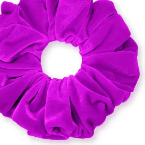 KING SIZE Velvet Scrunchies XXL Oversized Ponytail Holder Made in the USA Orchid