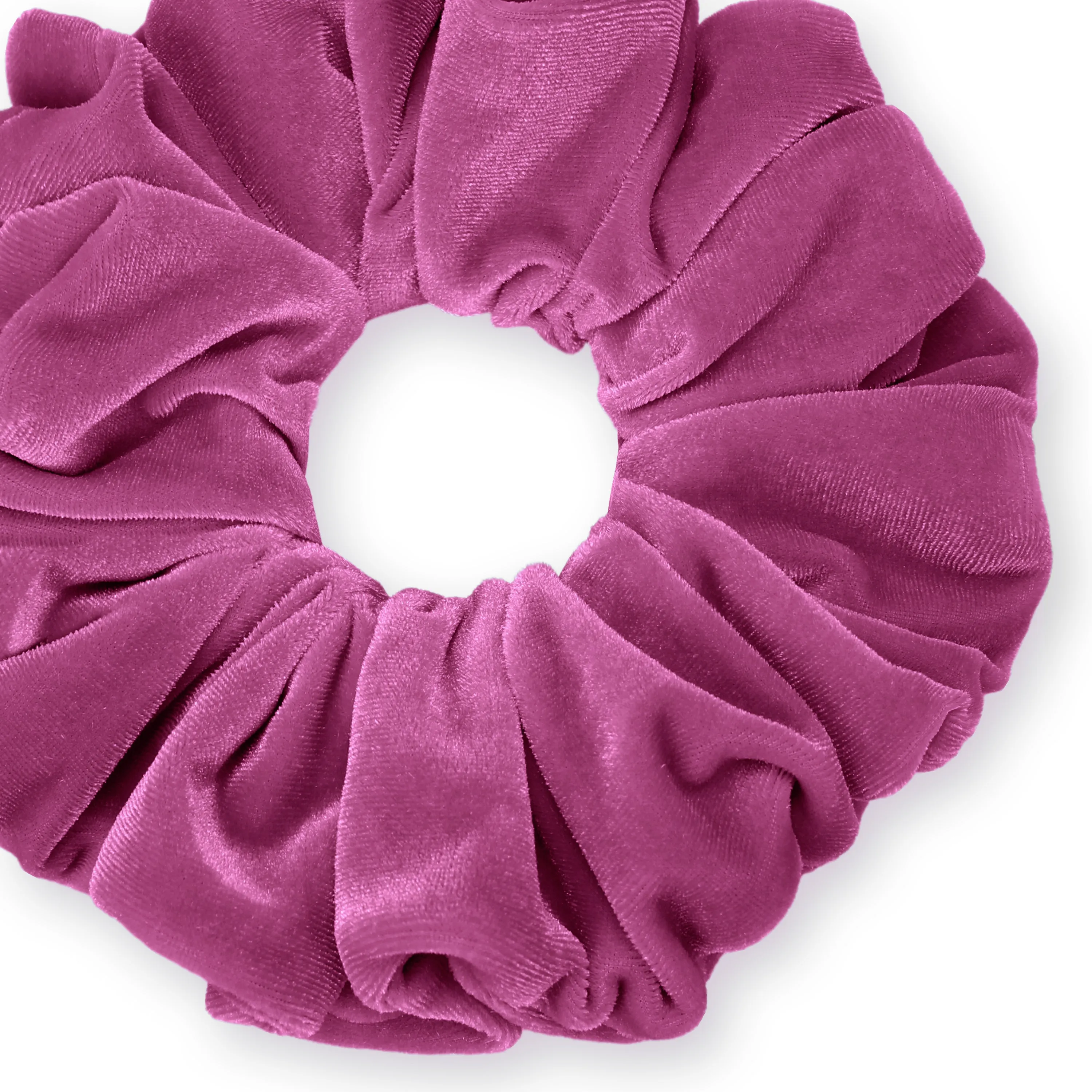 KING SIZE Velvet Scrunchies XXL Oversized Ponytail Holder Made in the USA Rose