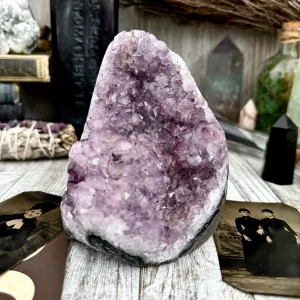 Large Self Standing  Amethyst Geode Crystal Cluster / FoxlarkCrystals