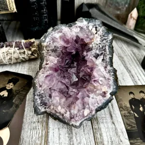 Large Self Standing  Amethyst Geode Crystal Cluster / FoxlarkCrystals