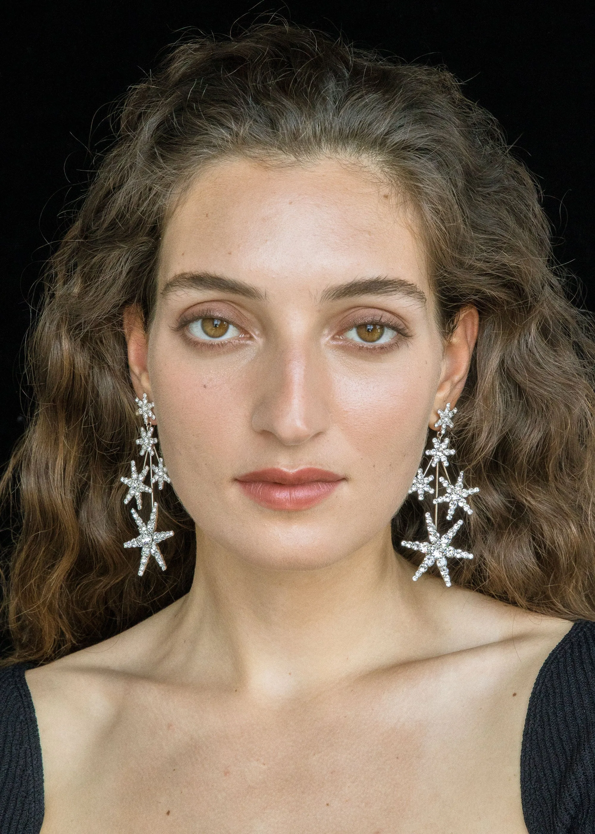 Nashira Earrings -- Crystal