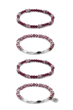 Stacked Bracelet Collection - Silver