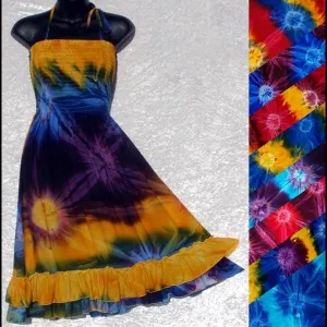 Tie-Dye Salsa Sarong Dress