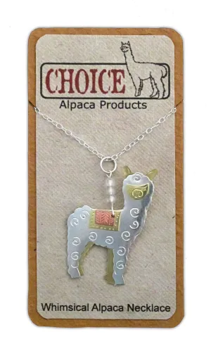 Whimsical Alpaca Necklace